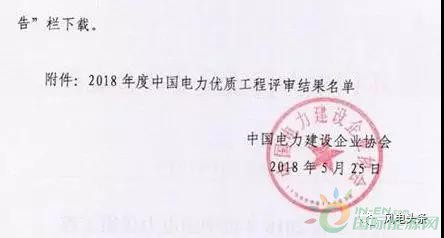 7個(gè)風(fēng)電工程獲獎(jiǎng)！2018中國電力優(yōu)質(zhì)工程評審結(jié)果名單出爐?。ǜ皆敿?xì)名單）